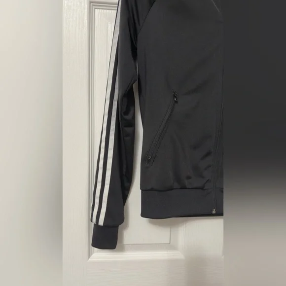 Adidas Black Jacket with White Accents - Picture 5 of 7